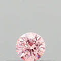0.14ct Round Lab Grown Diamond (Colour Fancy Intense Pink, Clarity SI1, Cut VG, IGI Certified)