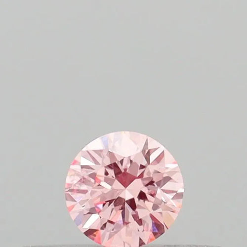 0.14ct Round Lab Grown Diamond (Colour Fancy Intense Pink, Clarity SI1, Cut VG, IGI Certified)