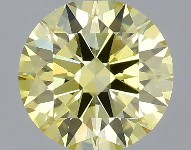 0.50ct Round Lab Grown Diamond (Colour Fancy Intense Yellow, Clarity VVS2, Cut ID, IGI Certified)