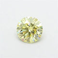 1.00ct Round Lab Grown Diamond (Colour Fancy Yellow, Clarity VS2, Cut EX, IGI Certified)