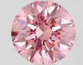 1.02ct Round Lab Grown Diamond (Colour Fancy Vivid Pink, Clarity VVS2, Cut EX, IGI Certified)