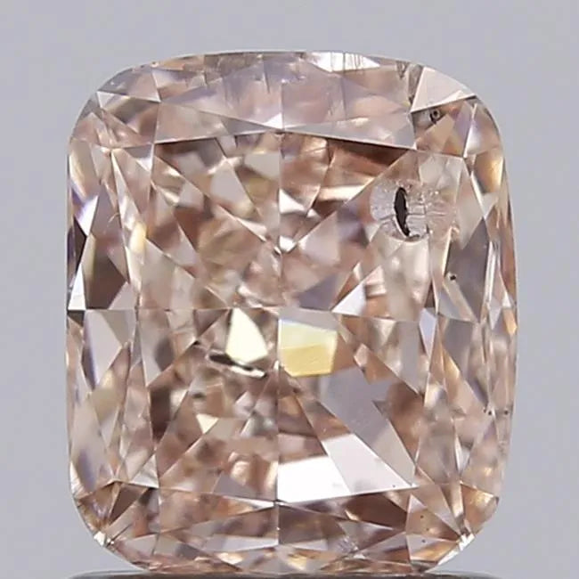 1.03ct Cushion modified Lab Grown Diamond (Colour Fancy Brownish Pink, Clarity I1, IGI Certified)