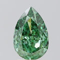 1.52ct Pear Lab Grown Diamond (Colour Fancy Vivid Green, Clarity VVS2, IGI Certified)