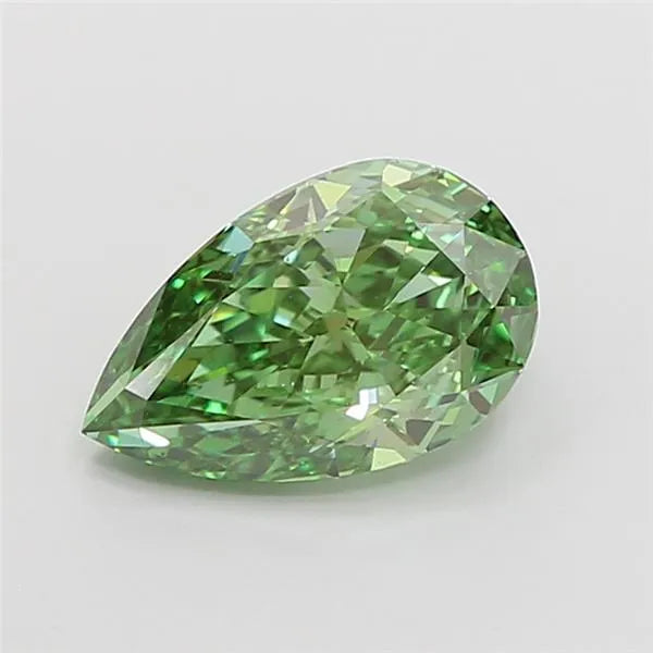 1.57ct Pear Lab Grown Diamond (Colour Fancy Vivid Green, Clarity VS1, IGI Certified)
