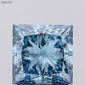 1.86ct Princess Lab Grown Diamond (Colour Fancy Vivid Blue, Clarity SI2, IGI Certified)