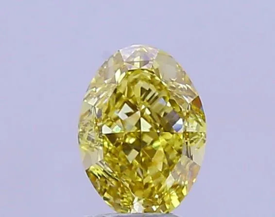 2.01ct Oval Lab Grown Diamond (Colour Fancy Vivid Yellow, Clarity VVS2, IGI Certified)