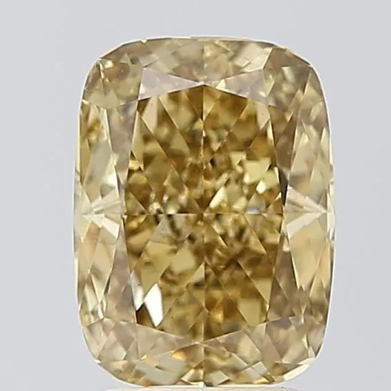 2.54ct Cushion modified Lab Grown Diamond (Colour Fancy Gray Yellow, Clarity VS1, IGI Certified)