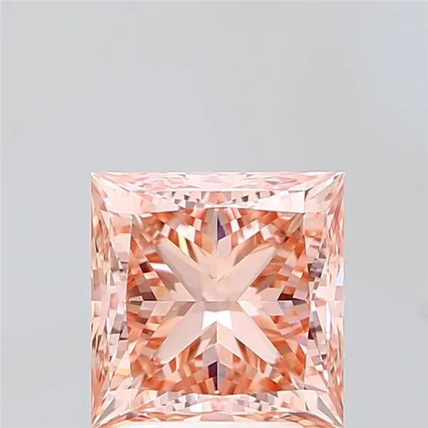 3.00ct Princess Lab Grown Diamond (Colour Fancy Intense Pink, Clarity VS1, IGI Certified)