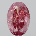 3.57ct Oval Lab Grown Diamond (Colour Fancy Vivid Pink, Clarity SI2, IGI Certified)