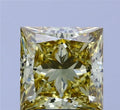 4.11ct Princess Lab Grown Diamond (Colour Fancy Intense Yellow, Clarity VS1, IGI Certified)