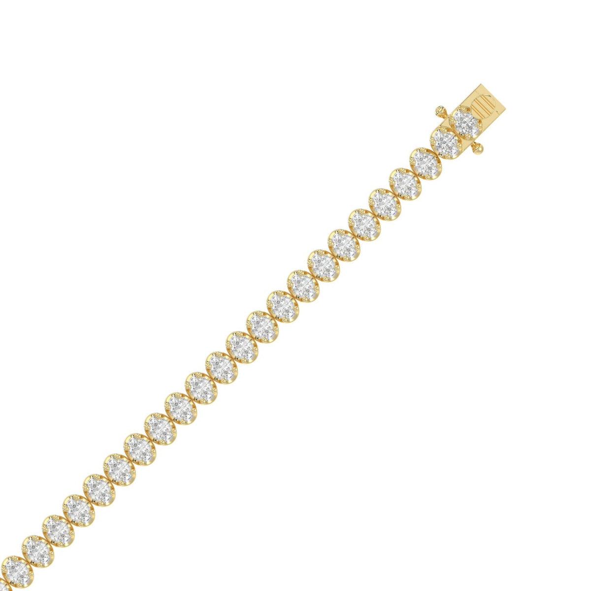 10K Yellow Gold, top view