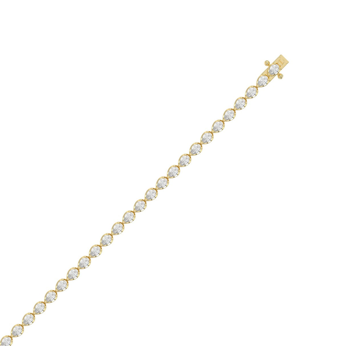 10K Yellow Gold, top view