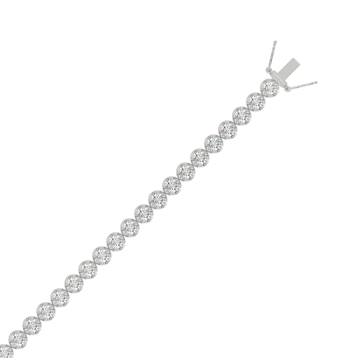 10K White Gold, flat view